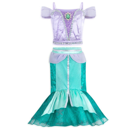 Disney Store Ariel satin top offers comfortable dress-up fit for imaginative play