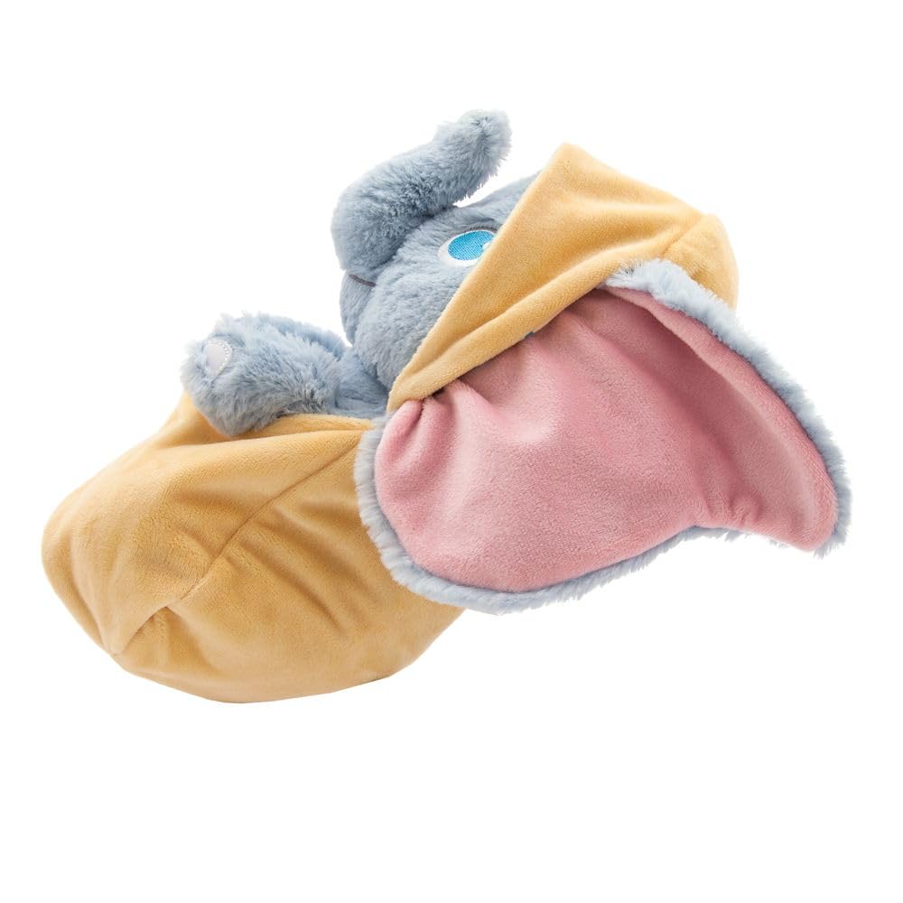 Disney Store Dumbo plush removable swaddle with circus print for versatile use.
