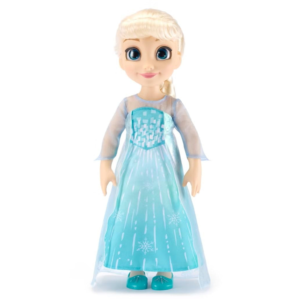 Disney Store Elsa dress close-up with snowflake pattern for imaginative play