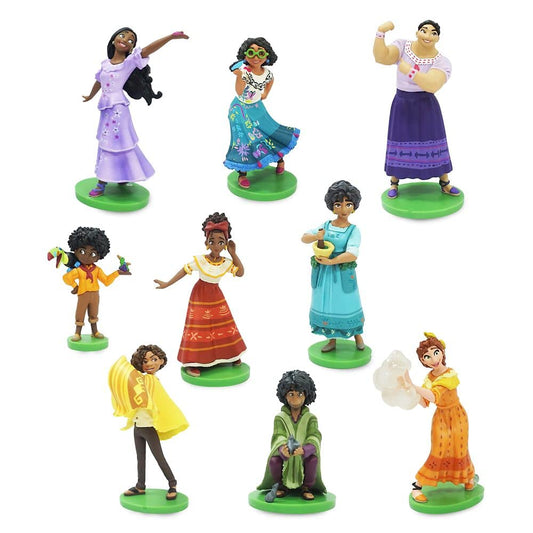 Disney Store Encanto deluxe figure play set with nine detailed Madrigal figures for imaginative storytelling