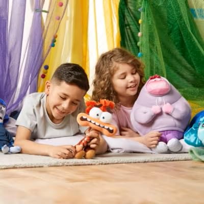 Disney Store Inside Out 2 Embarrassment plush displays expressive facial expression for storytelling