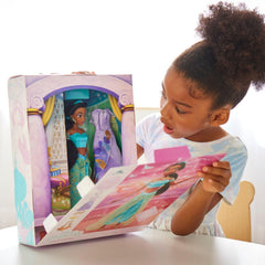 Disney Store Jasmine Story Doll includes Genie Lamp for magical adventure props.