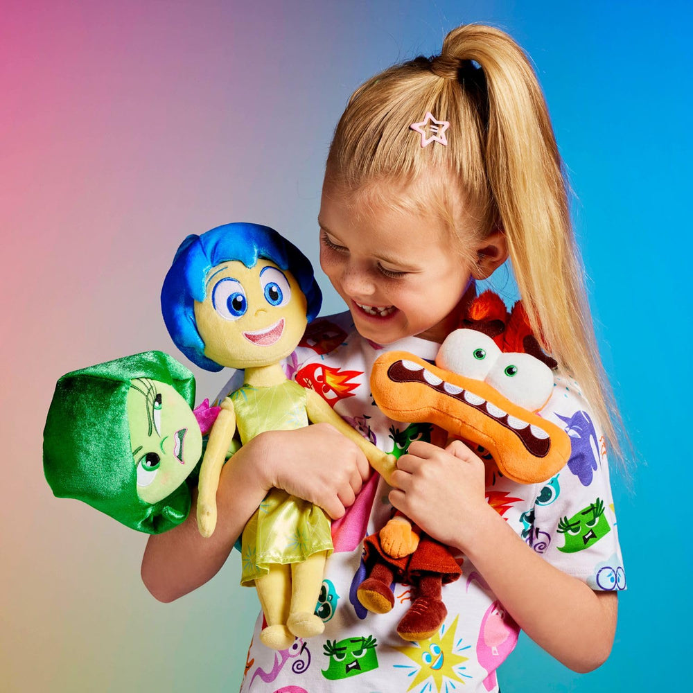 Disney Store Joy Inside Out 2 plush with embroidered features adds charm to collection