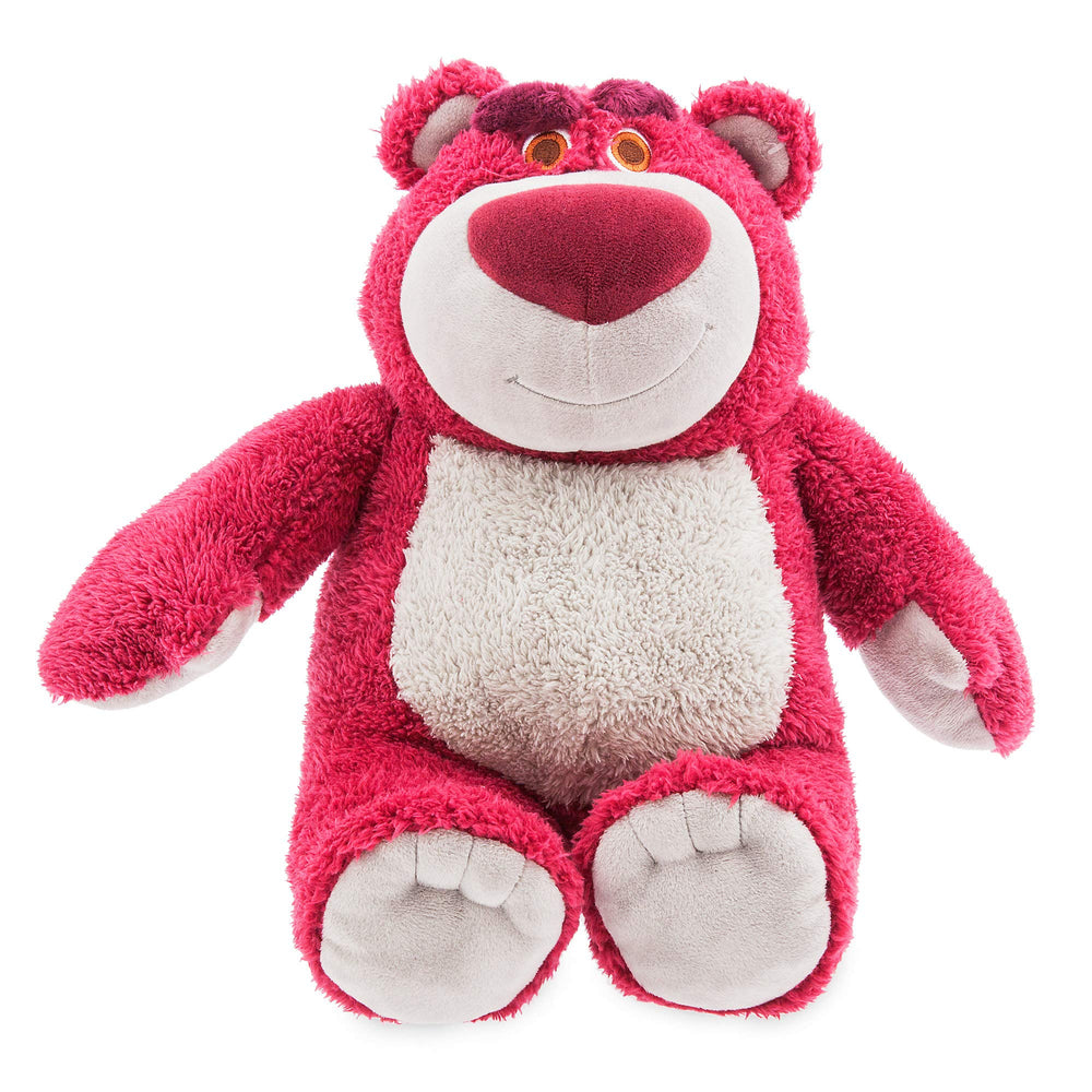 Disney Store Lotso Scented Bear front view β supersoft cuddle buddy with strawberry scent.