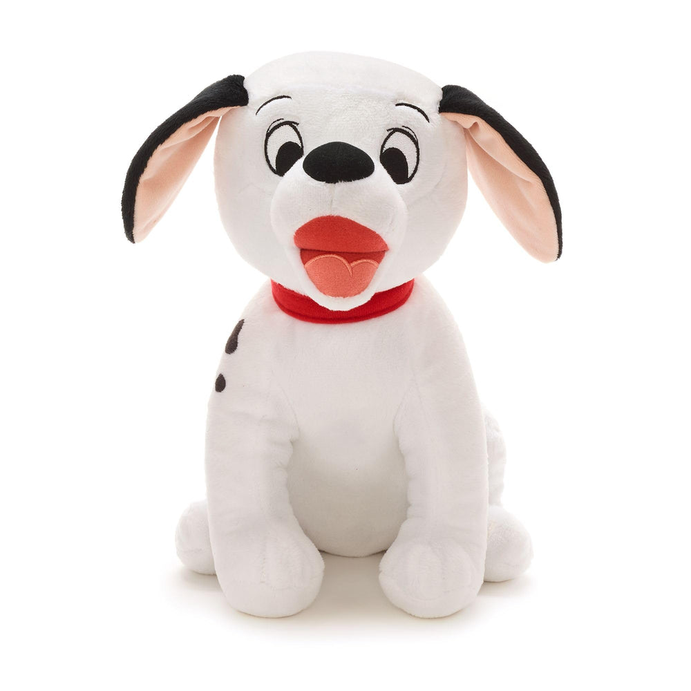 Disney Store Lucky plush back view showing signature horseshoe spots for display
