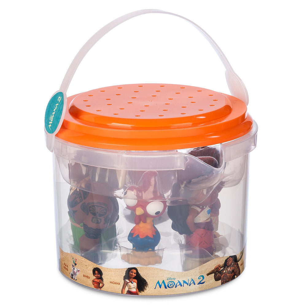 Disney Store Moana 2 five-figure set encourages storytelling and role play during bath time.
