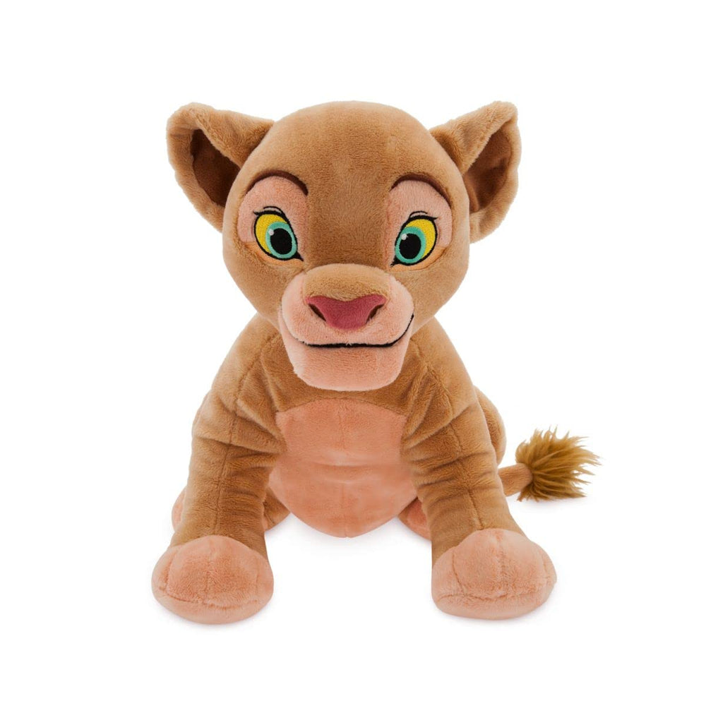 Disney Store Nala plush reaches 13 inches, perfect for cuddling and storytelling.