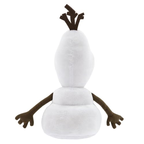 Disney Store Olaf soft toy with a huggable body invites cozy cuddles and comfort
