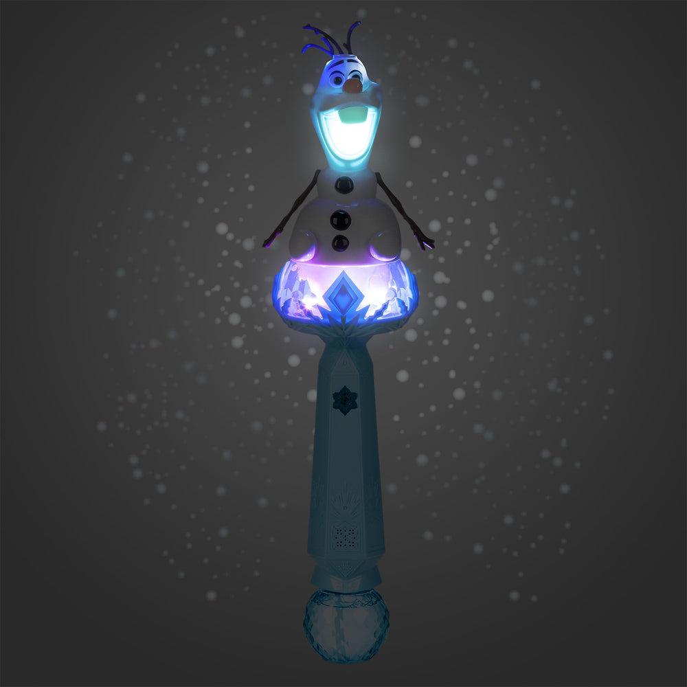 Disney Store Olaf musical snow wand figure glows for cozy Frozen play