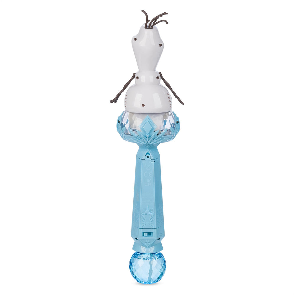 Disney Store Olaf wand lights up with snow effect for festive pretend adventures