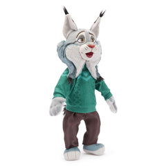 Tail and ears feature soft fur with black tufts for cosy play.