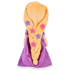 Rapunzel plush dress with puff sleeves enhancing dress-up fun and collection appeal