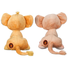 Disney Store Simba & Nala plush set logo patch visible for Lion King fans
