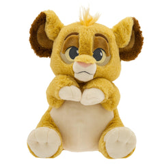 Disney Store Simba swaddle velour showing two looks