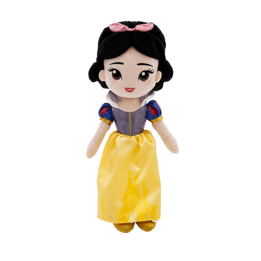 Disney Store Snow White plush doll with embroidered features for safe cuddling and play.