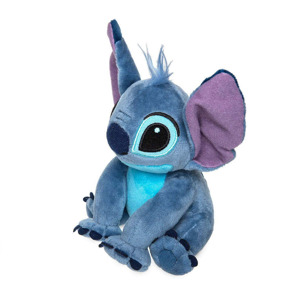 Disney Store Stitch plush floppy ears detail, perfect for comforting cuddles and storytelling