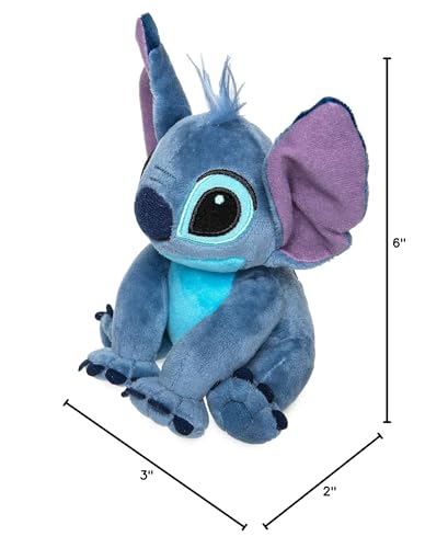 Disney Store Stitch plush mini-bean-bag base, portable friend for travel and desk play