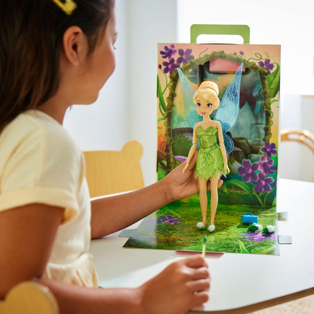 Disney Store Tinker Bell Story Doll poseable figure invites imaginative play and storytelling.