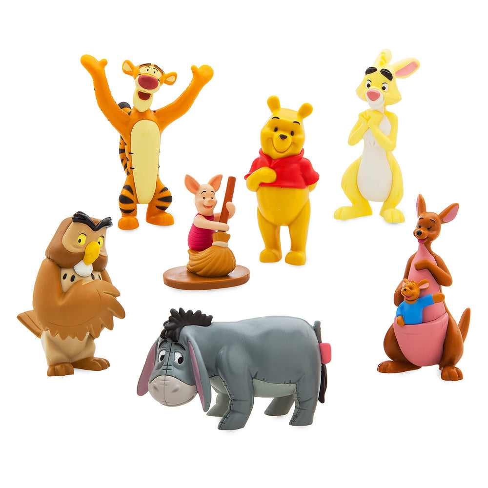 Disney Winnie the Pooh 7-Figure Play Set full collection for imaginative adventures.