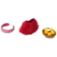Moana grass skirt accessories with tropical detail for vivid costumes