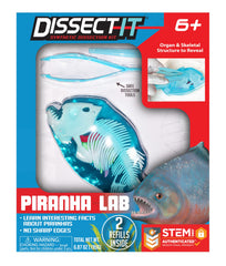 Dissect-It Piranha reveals a detailed skeleton for anatomy study.