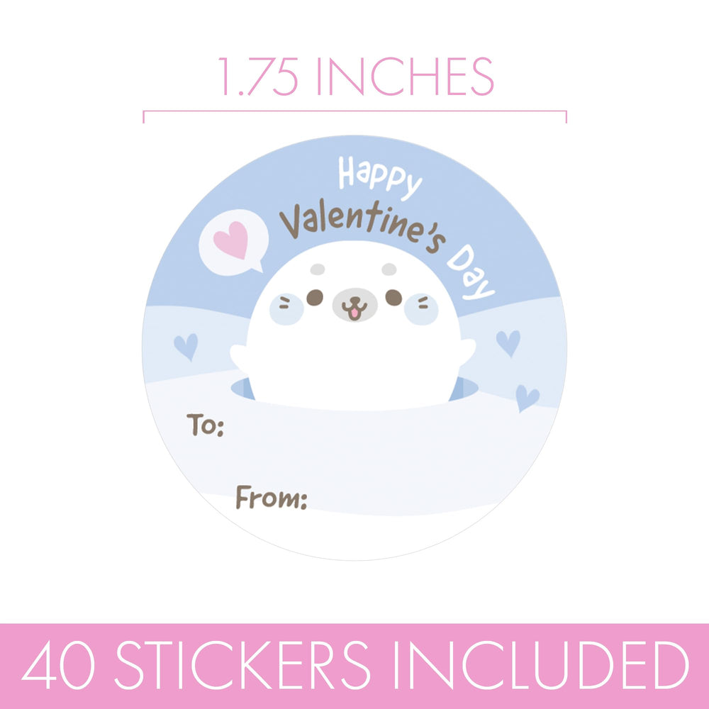 DistinctivS Arctic Seal Pup sticker design 3 fits fruit snacks elegantly