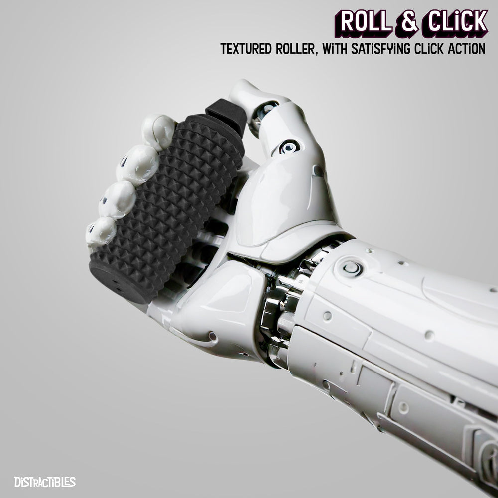 Distractibles Sensory Roller black body for sleek everyday use.