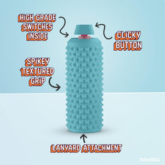 Distractibles Sensory Roller Blue with Lanyard shows convenient carry for on-the-go use