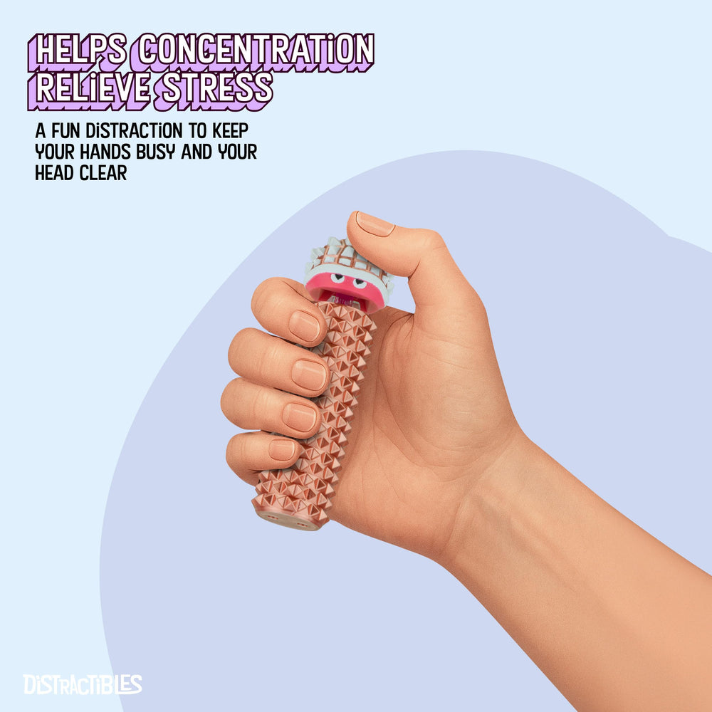 Distractibles Shelly rose gold finish for stylish sensory relief.