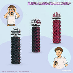 Distractibles Shelly spiked base enhances grip for portable use