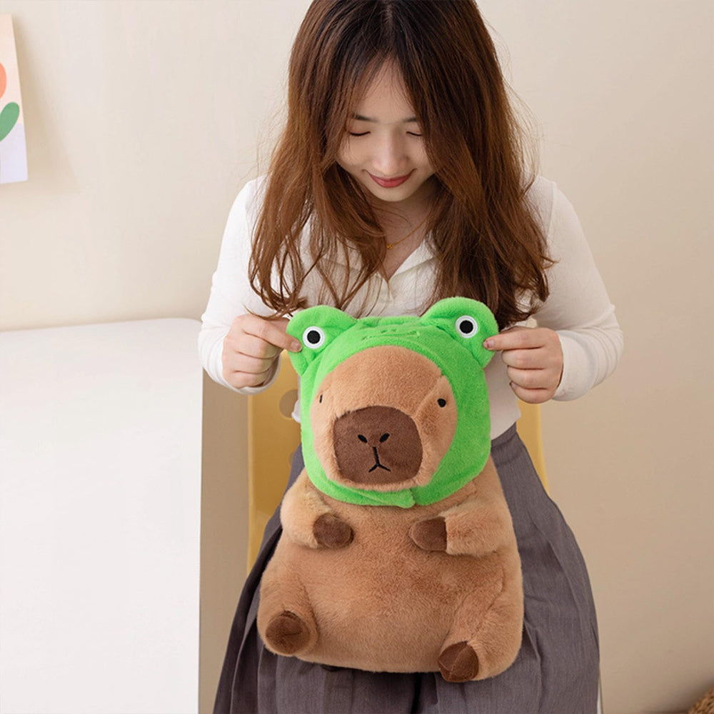 Ditucu capybara plush shown as a gift-ready item for kids and fans.
