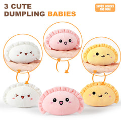 Ditucu dumpling pillow back zipper design for easy viewing of mini dolls.