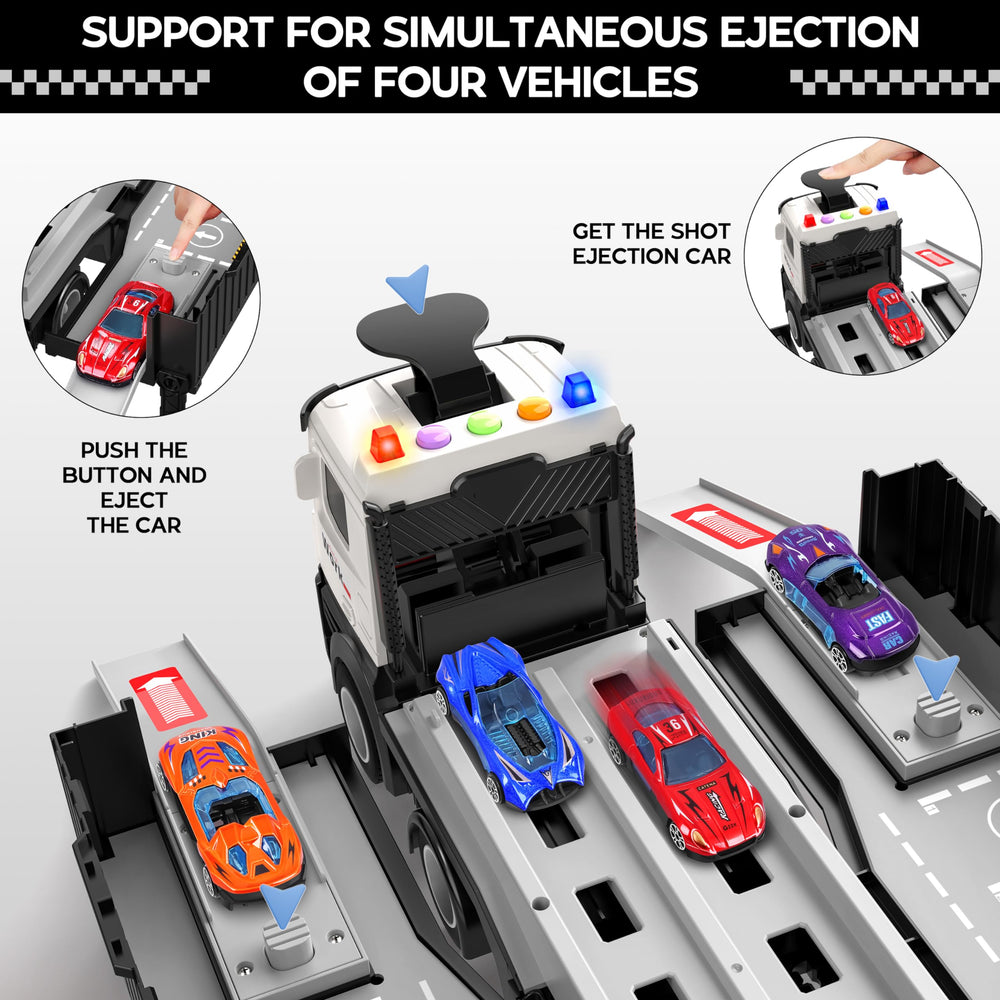 Diuerma catapult competition function launches cars for dynamic play