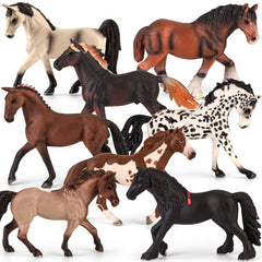 Divwa eight-piece horse figures set for imaginative play and display