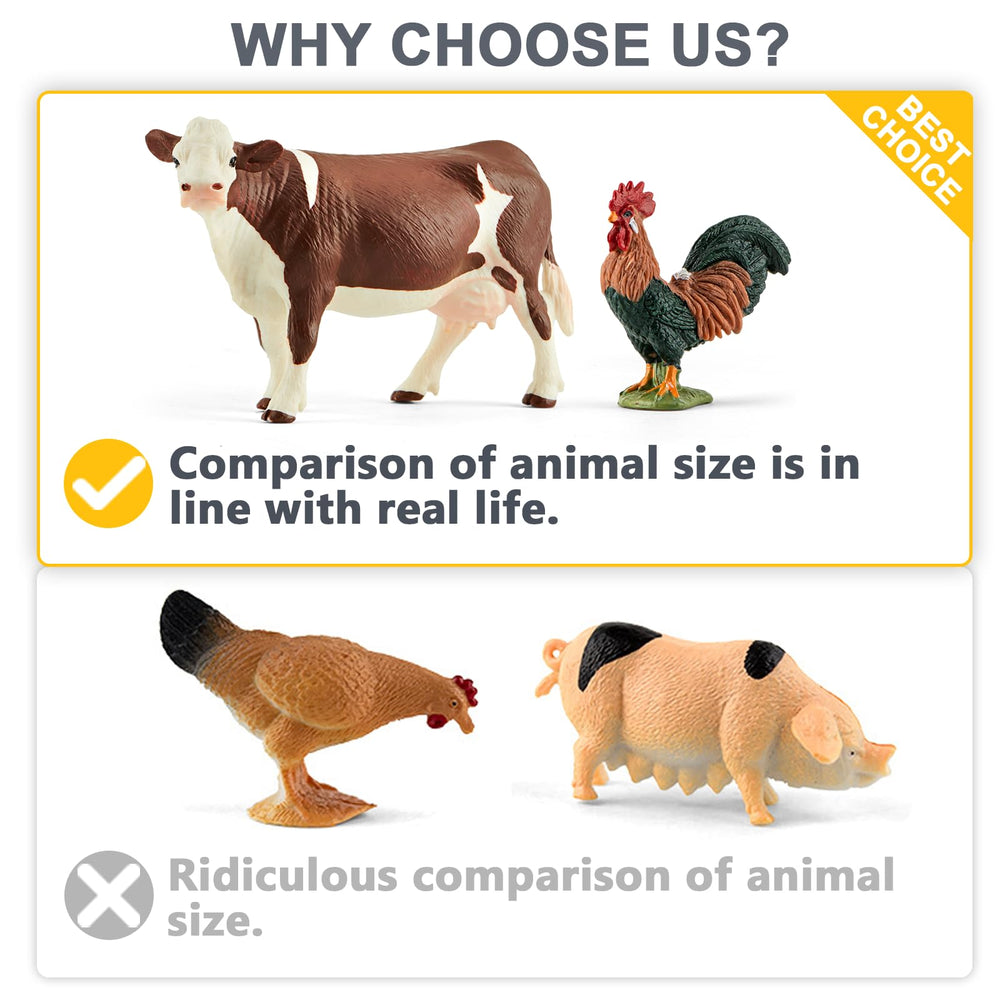 Divwa farm animal toy chicken figure encourages classroom or playroom pretend farming