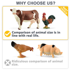 Divwa farm animal toy chicken figure encourages classroom or playroom pretend farming