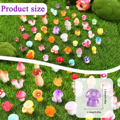 DIYDEC miniature mushrooms for fairy gardens add color and whimsy