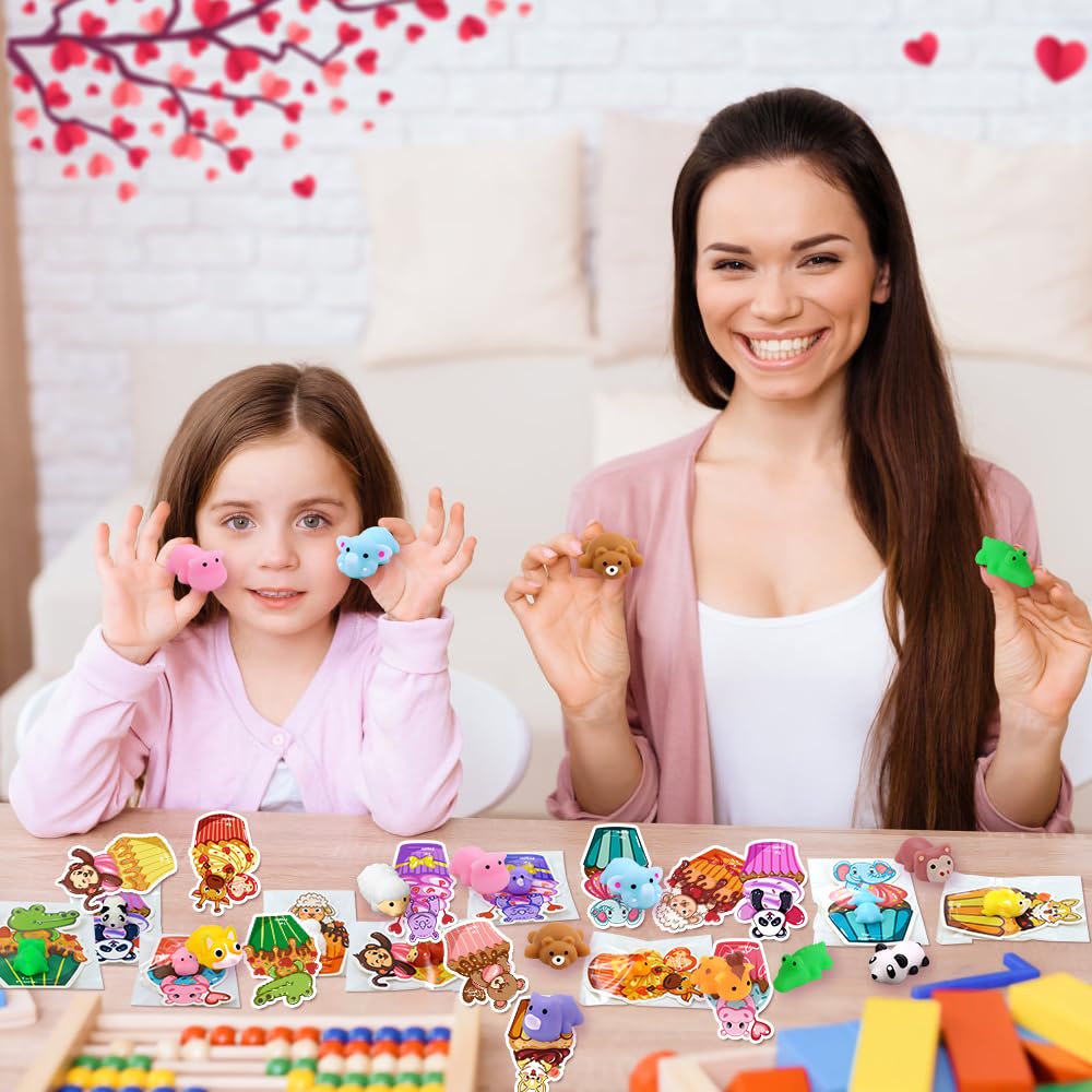 DIYDEC colorful Valentine cards complement the squishies for festive exchanges.