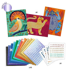 DJECO LGA Mosaics Deep in the Jungle tiger board encourages colorful mosaic exploration