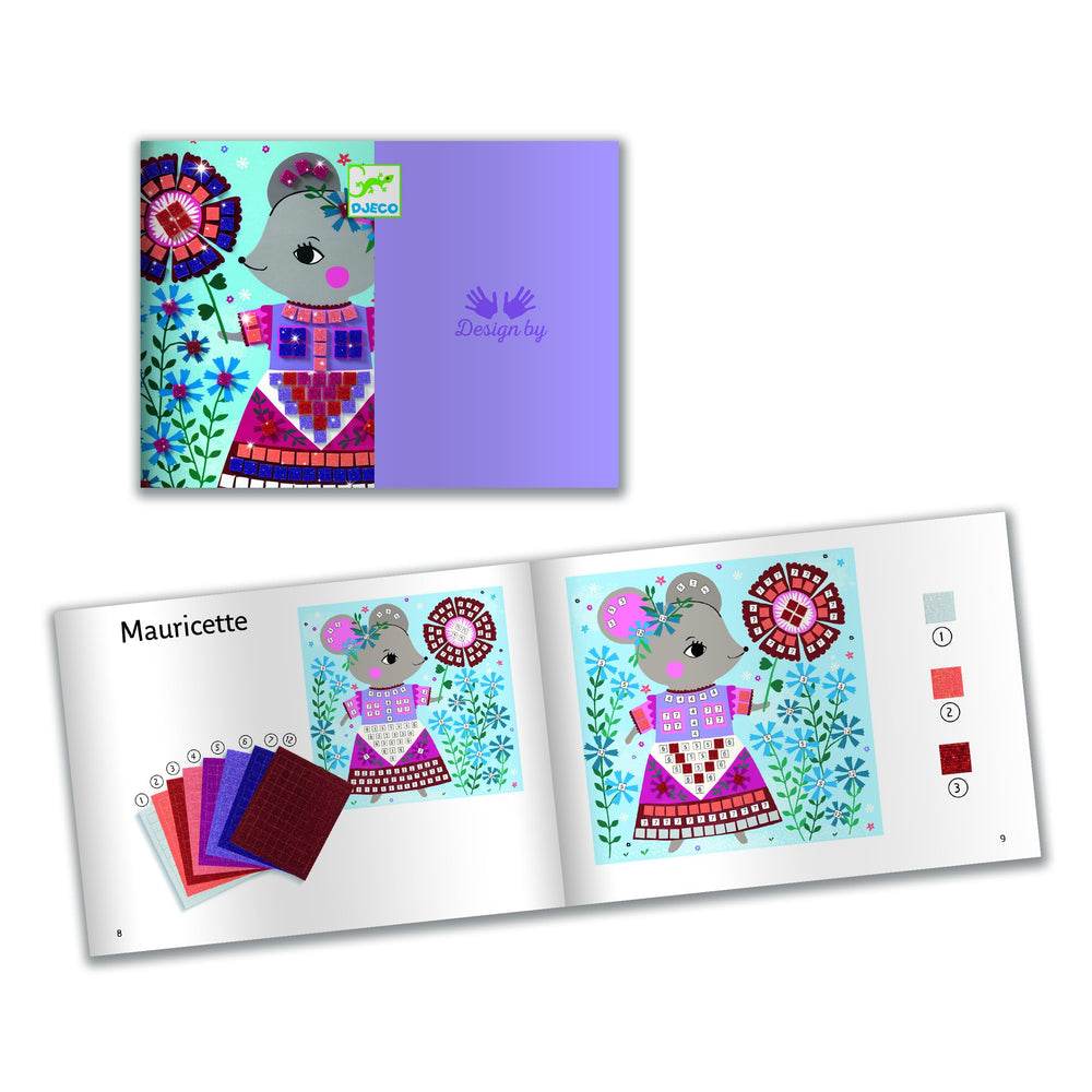 DJECO Lovely Pets step-by-step color booklet supports independent or supervised crafting