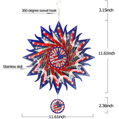 DJUAN hanging garden decor wind spinner reflects light from multiple angles