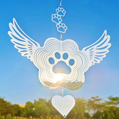 DJUAN pet memorial wind spinner garden décor adds color.