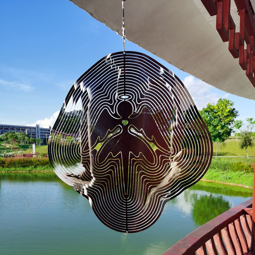 DJUAN Reflective spinner creates light play in breezy yards.