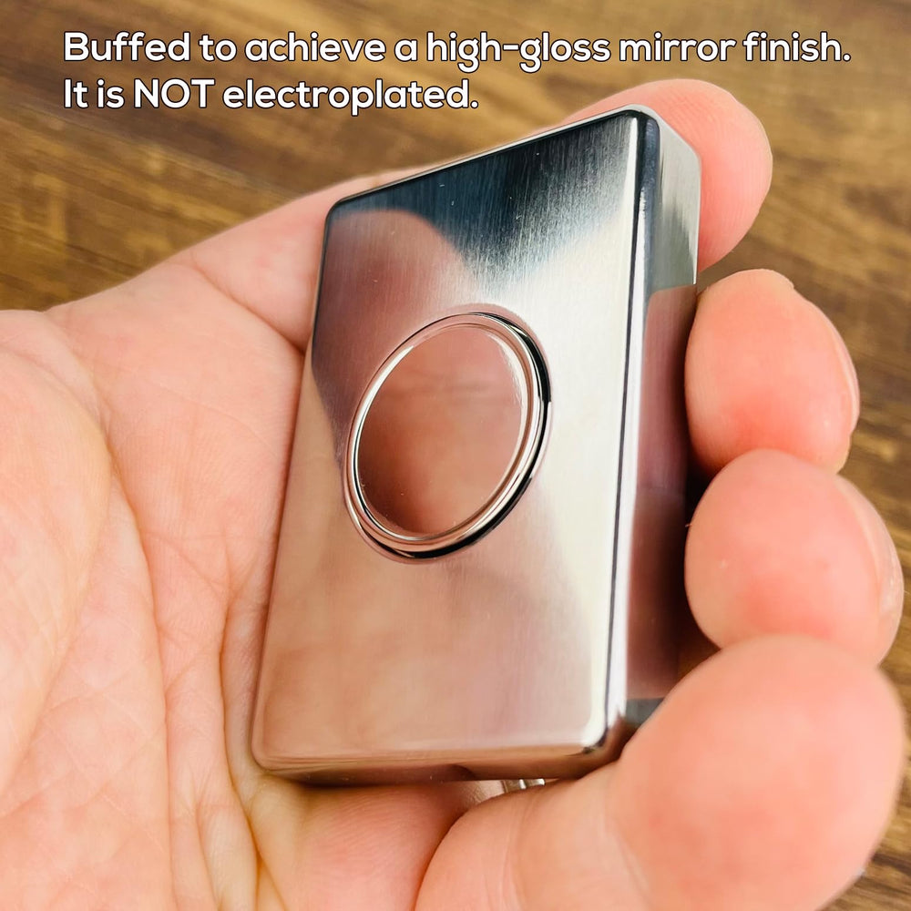 DjuiinoStar mirror-polished finish enhances visual appeal while spinning.