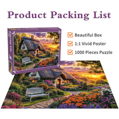 DKijoys Cottage Life Puzzle uses recycled material for durable, eco-friendly play.