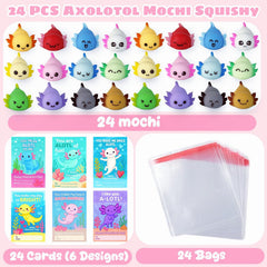 DKJOAZ colorful squishy display great for gift bags.