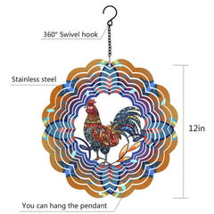 DKJOCKY rooster wind spinner gloves pack for safe setup