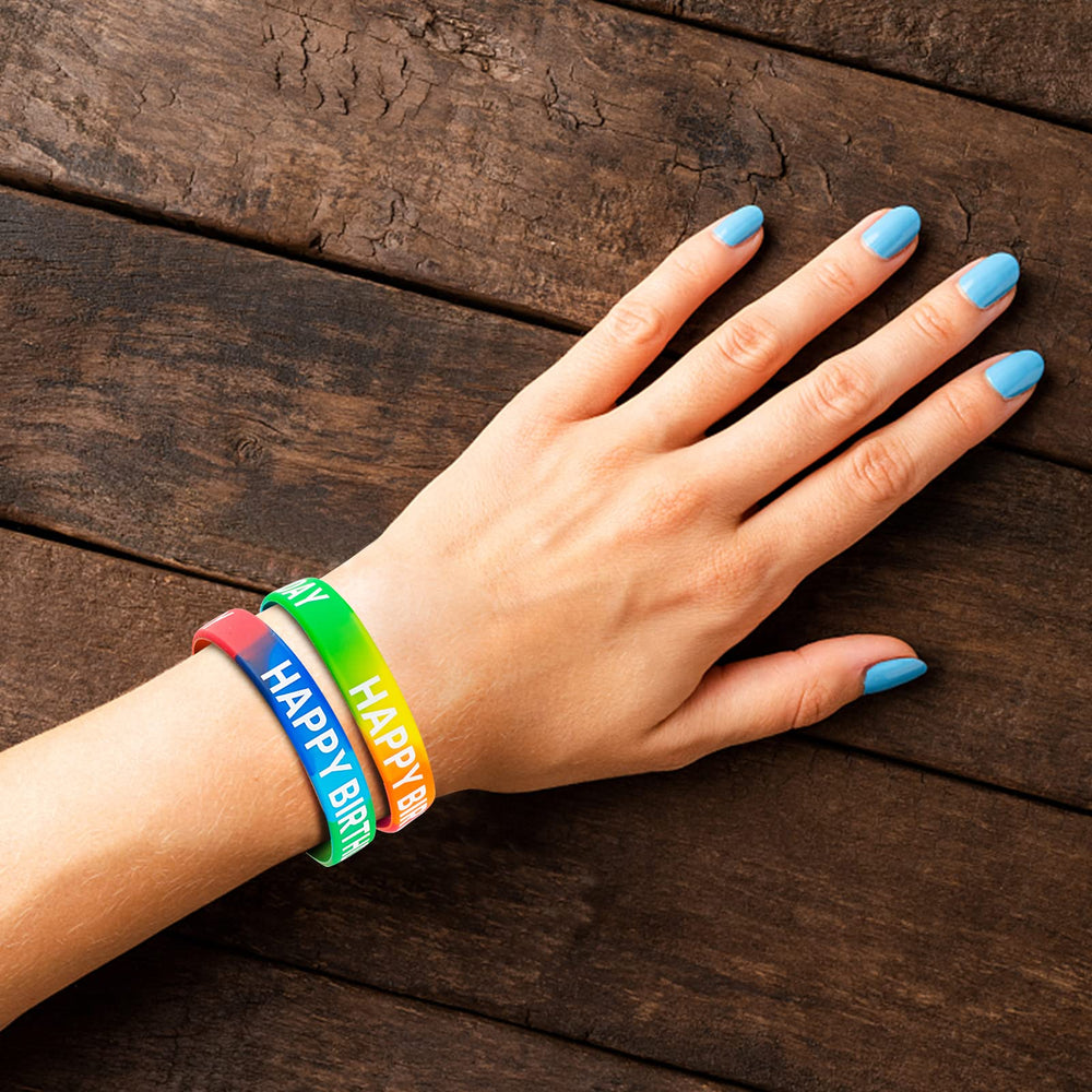 Dminya 30-pack birthday bracelets ready for goody bags