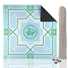 DMJHJY Mahjong Mat with four guardian design enhances table aesthetics and focus.