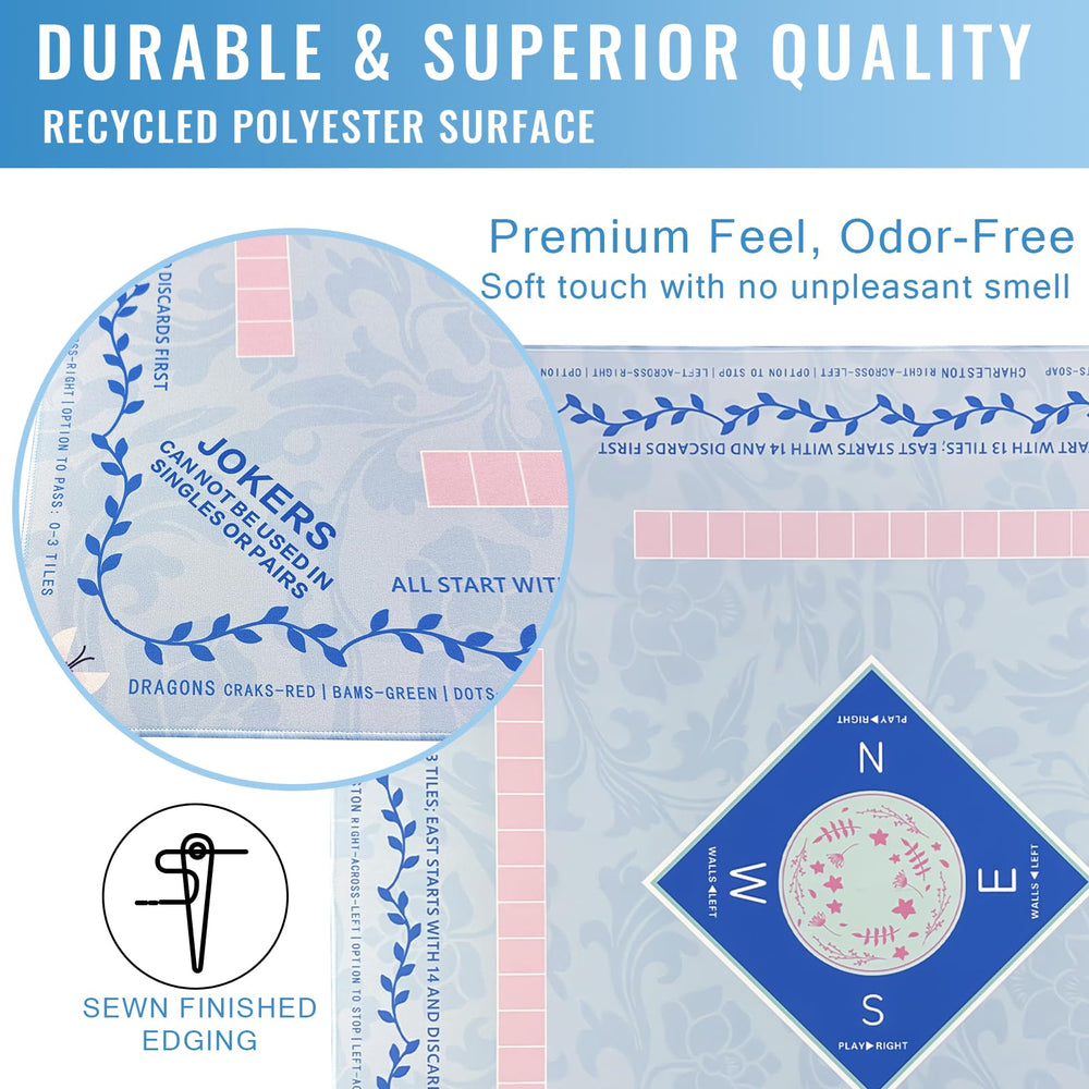 DMJHJY Mahjong mat non-slip base keeps tiles in place during gameplay